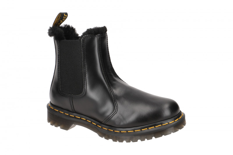 Dr Martens 2976 Leonore Stiefelette Chelsea-Boot grau Warmfutter