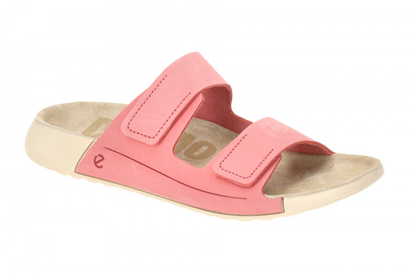 Ecco Cozmo Pantolette rosa pink 2fach Klett 206823