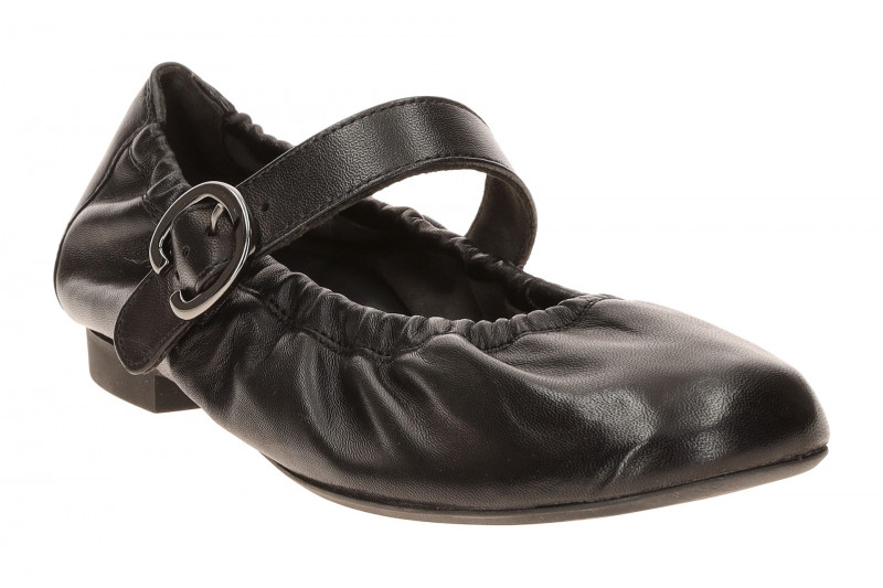 Paul Green Mary Jane Ballerina schwarz Nappa 1253