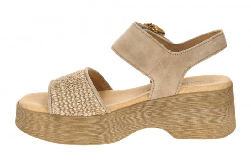 Gabor Fashion Plateau Sandalette sand beige Bast 84.526.44