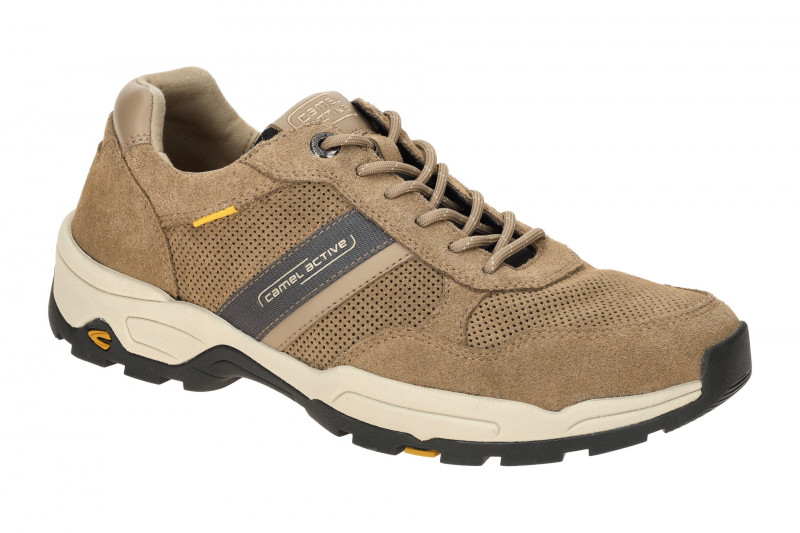 camel active Evolution Schuhe sand braun Velour perforiert 53EVA01