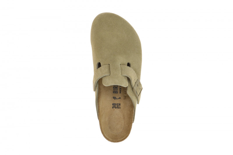 Birkenstock Boston Clogs Damen Pantolette grün khaki SCHMAL 1025844