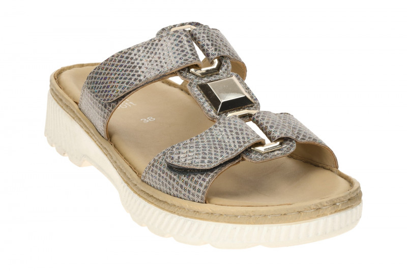 ara Capri Pantolette grau bunt irisierend 12-39103