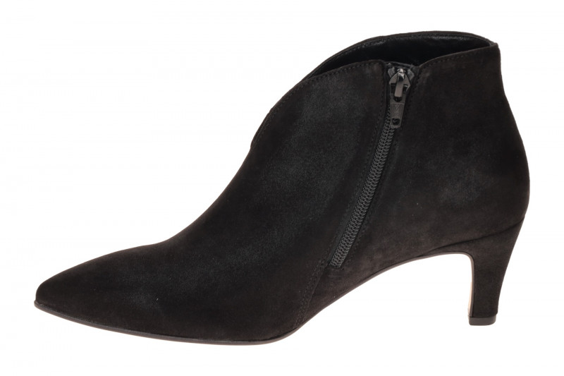 Gabor Stiefelette schwarz V-Schnitt High-Heels 8017.01.006