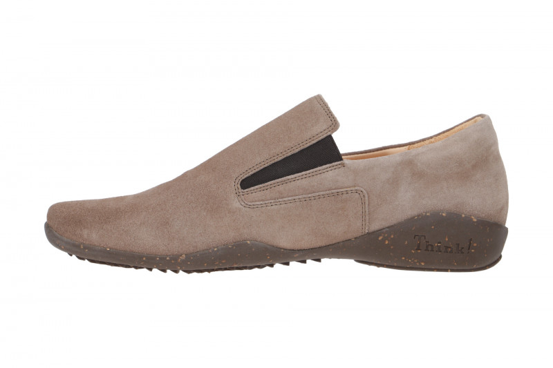Think Stone Slipper Schuhe grau Velour 474