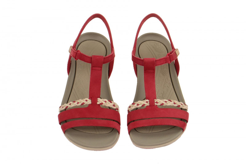 Clarks Tealite Grace Damen Sandale rot