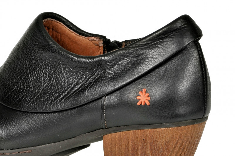 art Schuhe Oslo in gaucho schwarz Slipper mit Lederfutter 0501