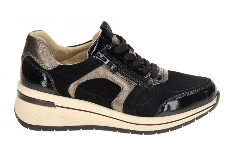 Caprice Schuhe schwarz Leder Mix H-Weite 23300