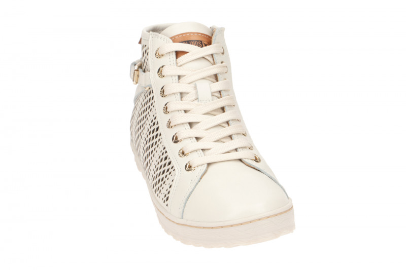 Pikolinos Lagos Schuhe weiß gelocht 901-8651