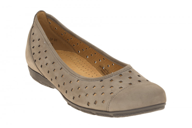 Gabor Slipper Ballerina grau braun 84.169.19