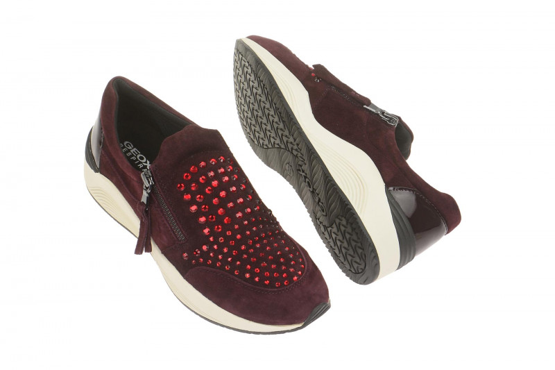 Geox Omaya Schuhe rot Slipper D640SC