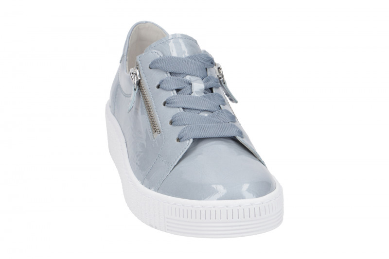 Gabor Schuhe hellblau Lack Sneaker 23.334.96