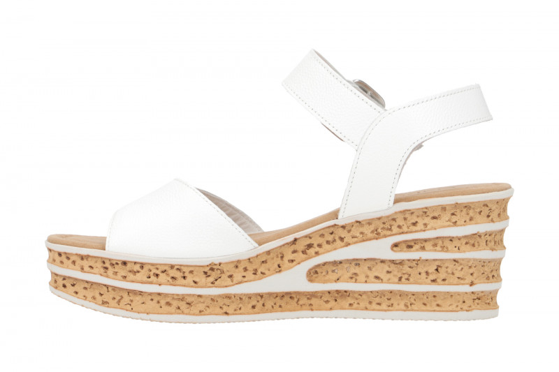 Gabor Plateau Sandale weiß Glattleder 84.651.21