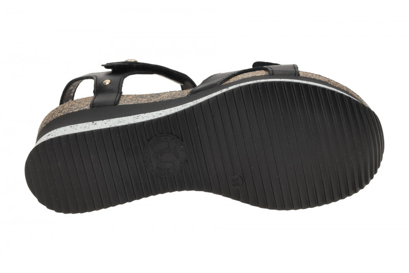 Panama Jack Nica Sport B10 Keil Sandale schwarz Napa