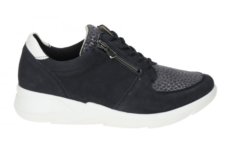 Waldläufer Funky Schuhe blau weiß K-Weite Orthotritt 668K02