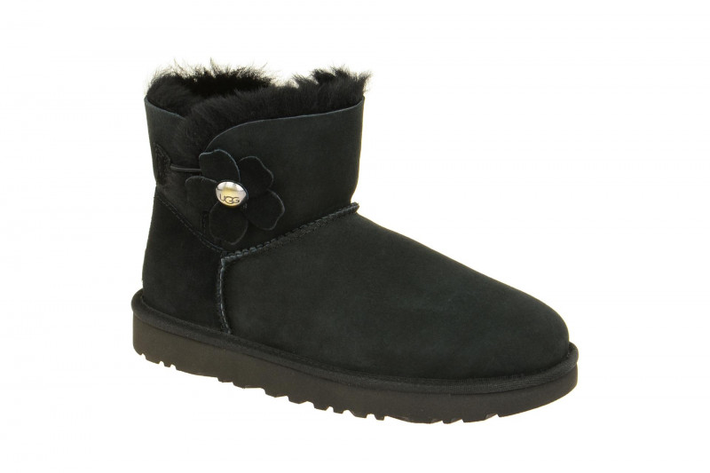 UGG Stiefel schwarz Mini Bailey Button Poppy