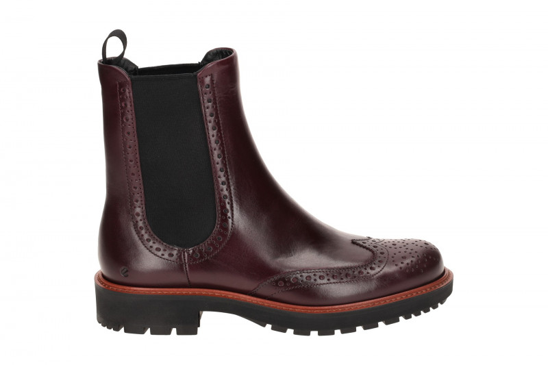 Ecco Metropole Oslo Chelsea Stiefelette rot Lyra Muster 232883