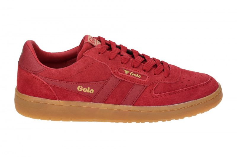 Gola Hawk Suede Schuhe Sneakers rot Damen CLB571