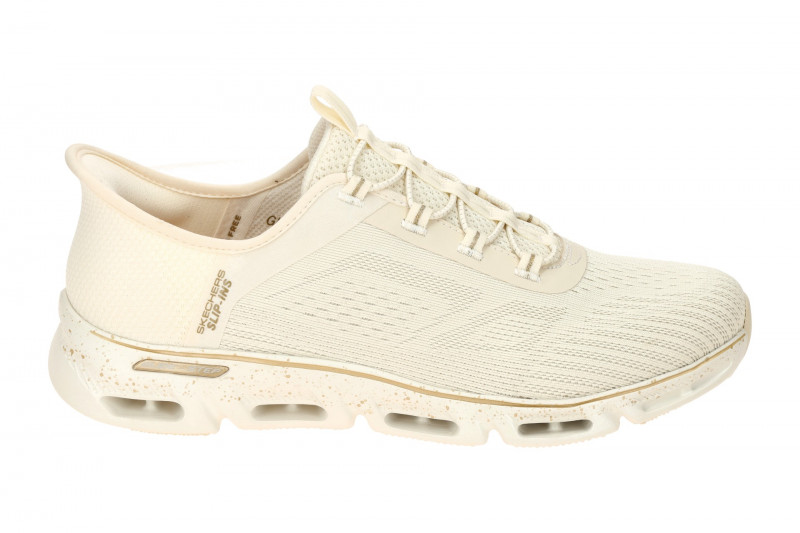 Skechers Glide Step Schuhe Sneakers beige gold SLIP-INS 104610