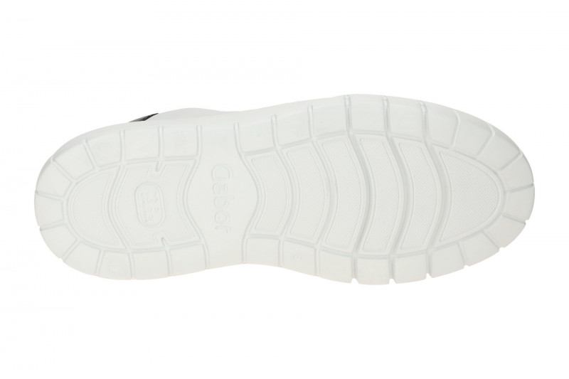 Gabor Schuhe Plateau Sneakers weiß schwarz Nappa 63.222.27