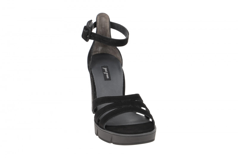 Paul Green Plateau Riemchen Sandalette schwarz 7930