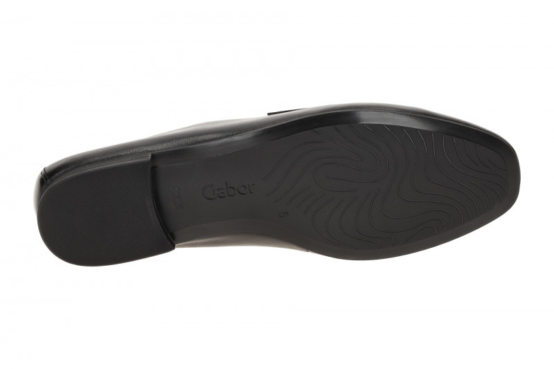 Gabor Schuhe Slipper Loafer schwarz Nappa 45.215.27