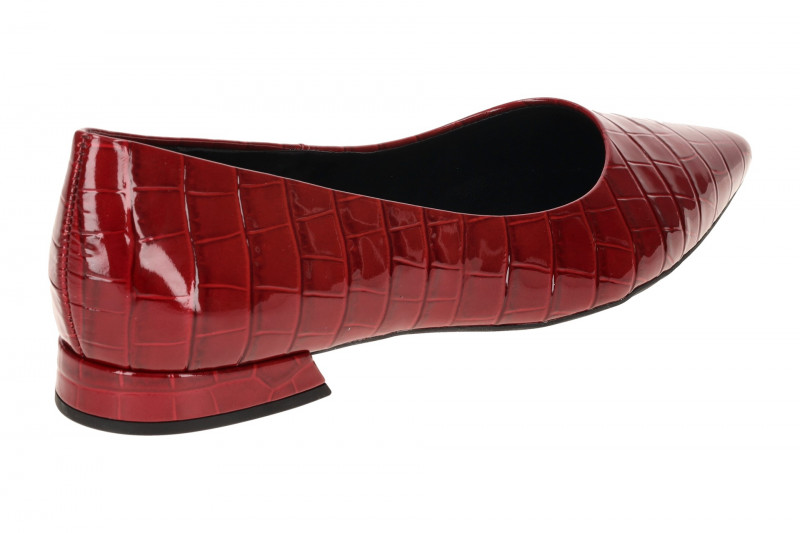 Högl Ballerina Pumps rot Kroko Lack 1807