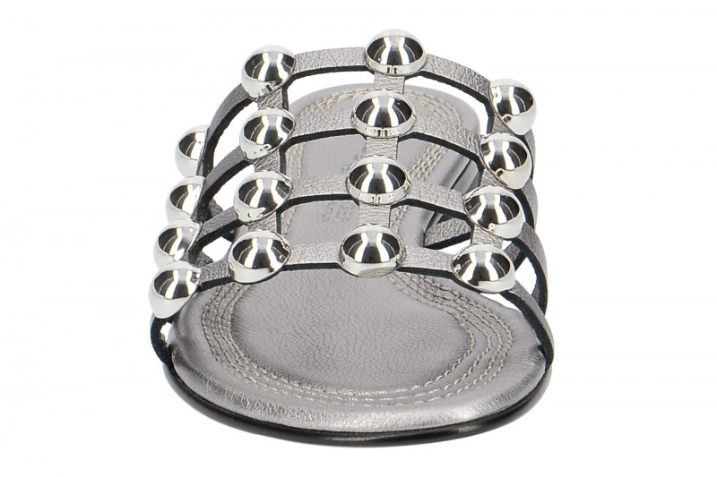 K&S Elle Pantolette grau metallic