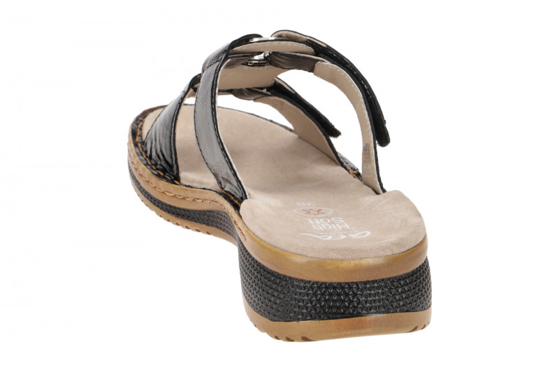 ara Hawaii Steg Pantolette schwarz Lack 12-29003