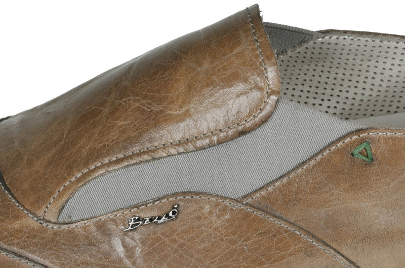 Bello Schuhe D292 beige braun Slipper