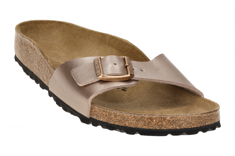 Birkenstock Madrid BS Pantolette rose braun metallic SCHMAL 1023927