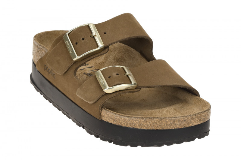 Birkenstock papillio Arizona Flex Pantolette braun Schmal 1028366