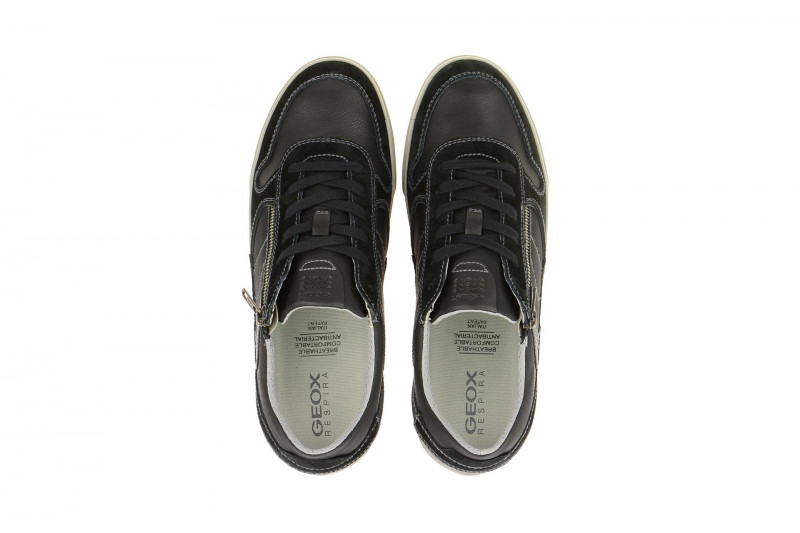 Geox Box Schuhe schwarz grau U82R3C