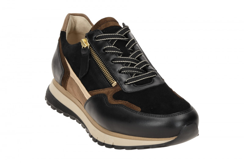 Gabor comfort Sneaker Schuhe schwarz braun H-Weite 76.378.67