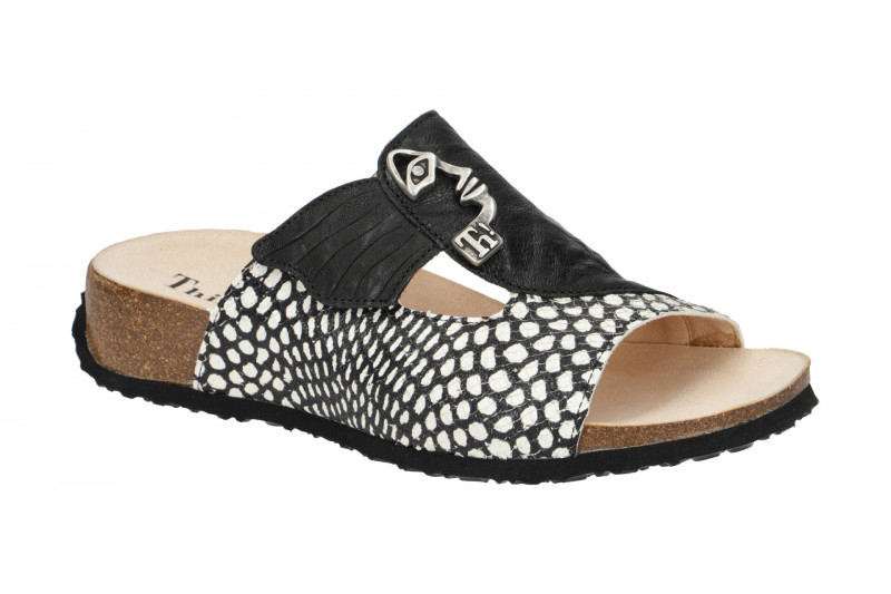 Think Mizzi Pantolette schwarz weiß 124