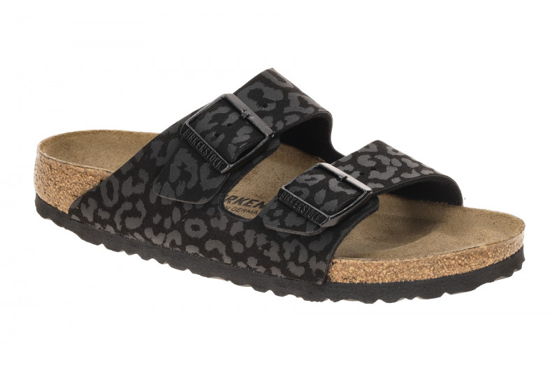 Birkenstock Arizona BS Pantolette schwarz LEO SCHMAL 1030563