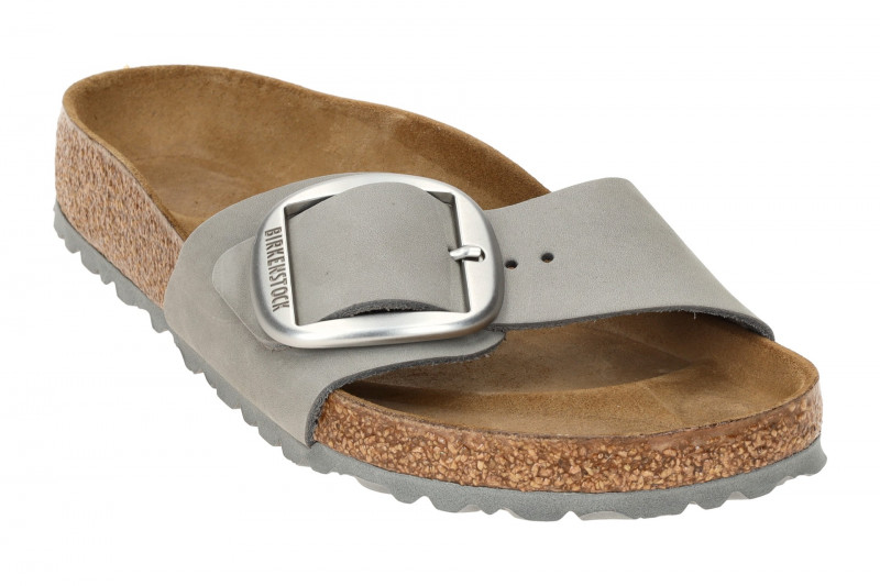 Birkenstock Madrid Big Buckle Pantolette grau Normal-Weit 1021707