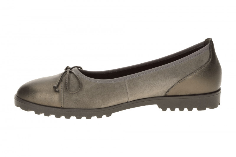Gabor Ballerina grau taupe Schimmer Velour 3007