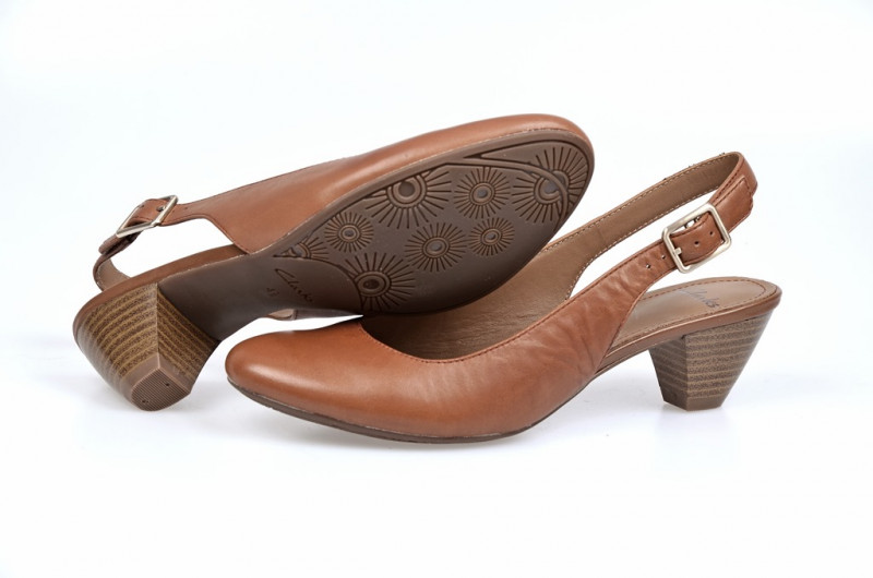 Clarks Sling Pumps Treva Abstract - braun