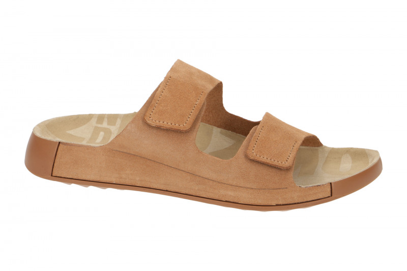 Ecco Cozmo Herren Pantolette braun cashmere Klett 500904