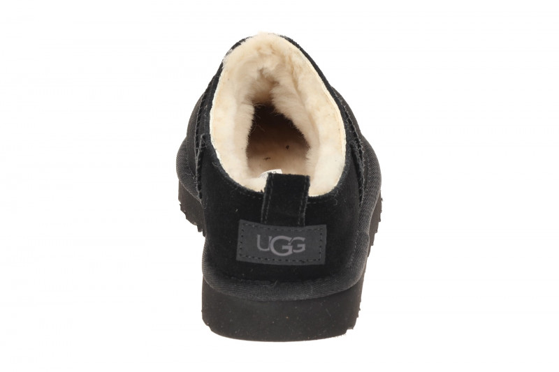 UGG Classic Micro Boots Slipper schwarz Warmfutter