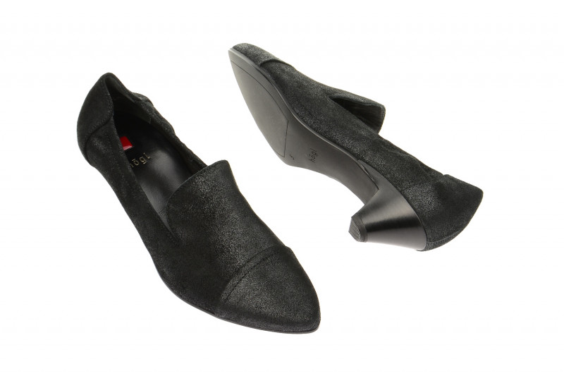 Högl Pumps schwarz sheenvelour Gr 36 - 4322