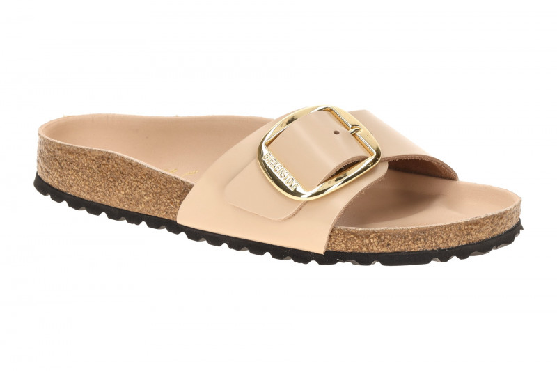 Birkenstock Madrid Big Buckle Pantolette rosa Lack SCHMAL 1031823