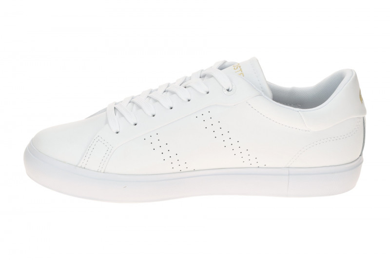 Lacoste Powercourt Schuhe Sneakers weiß gold Damen 124