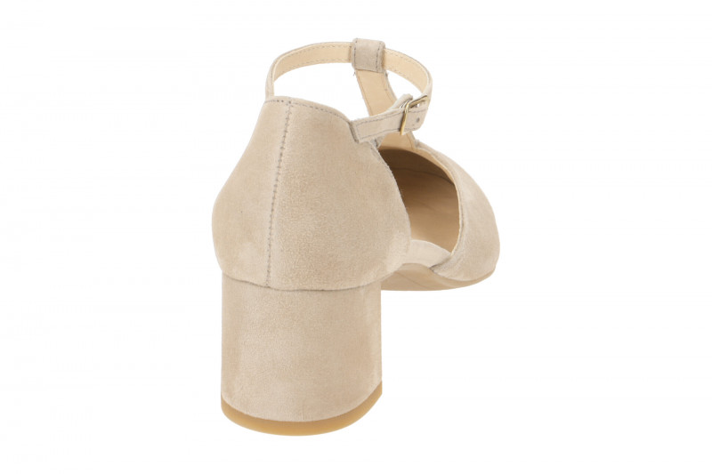 Paul Green T-Steg Pumps beige Samt Velour 3807