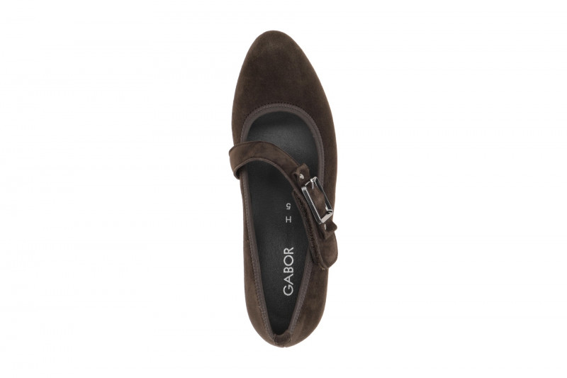 Gabor Comfort Spangen Pumps braun mocca H-Weite 3013