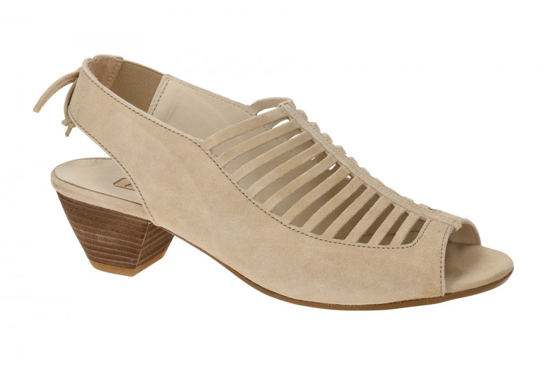 Paul Green Sandaletten beige Samt Velour 6589