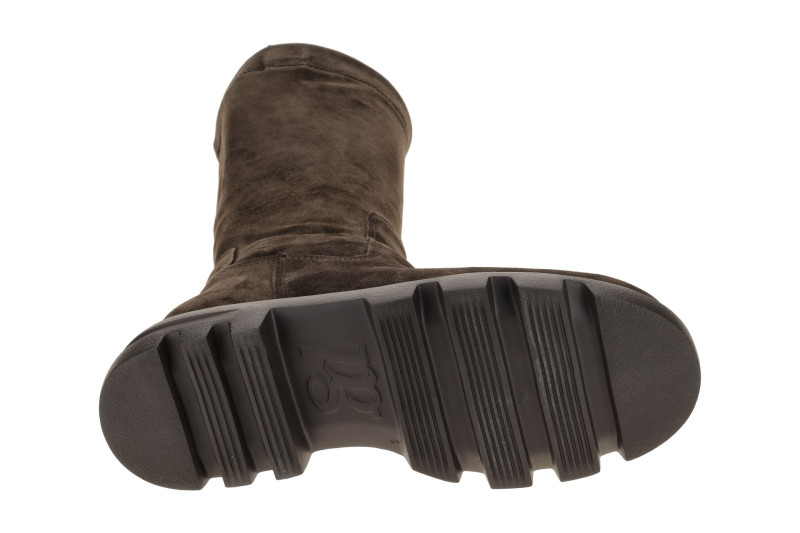 Paul Green Stiefel braun Velour Langschaftstiefel 8296