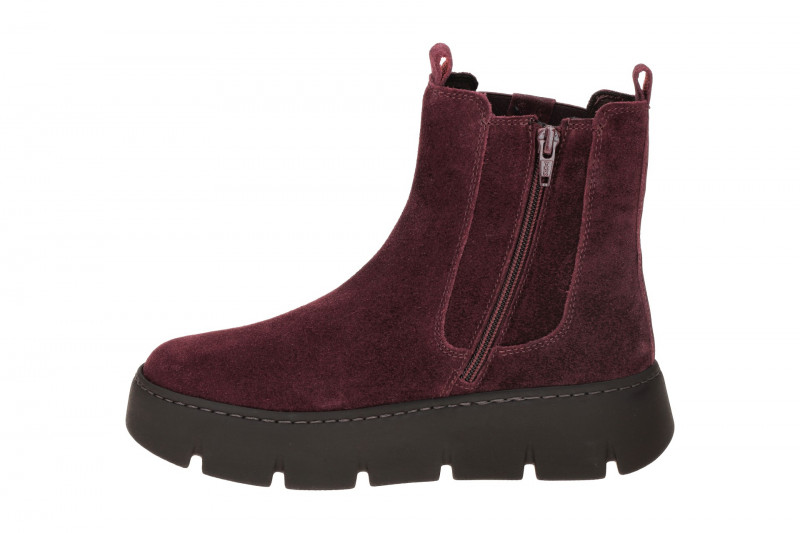 Gabor Stiefelette dunkelrot Velour Chunky Boots 73.743.15