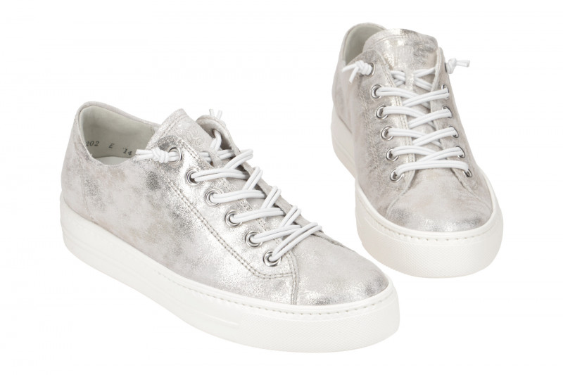 Paul Green Sneaker Schuhe grau metallic 4081